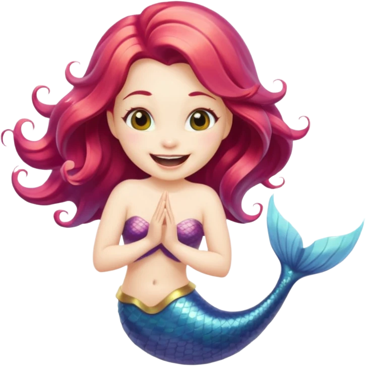 Mermaid Mouth disappeared emoji