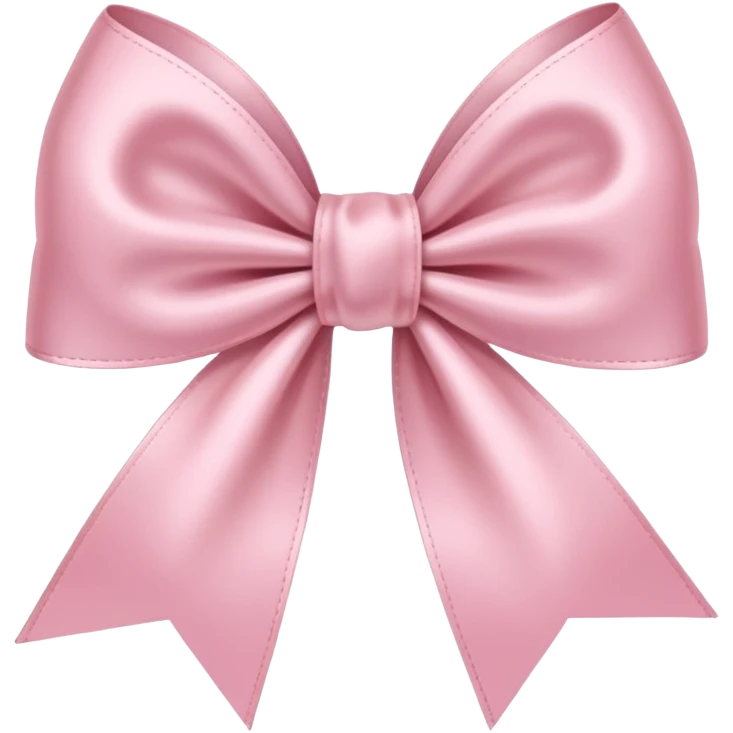 light pink ribbon bow emoji