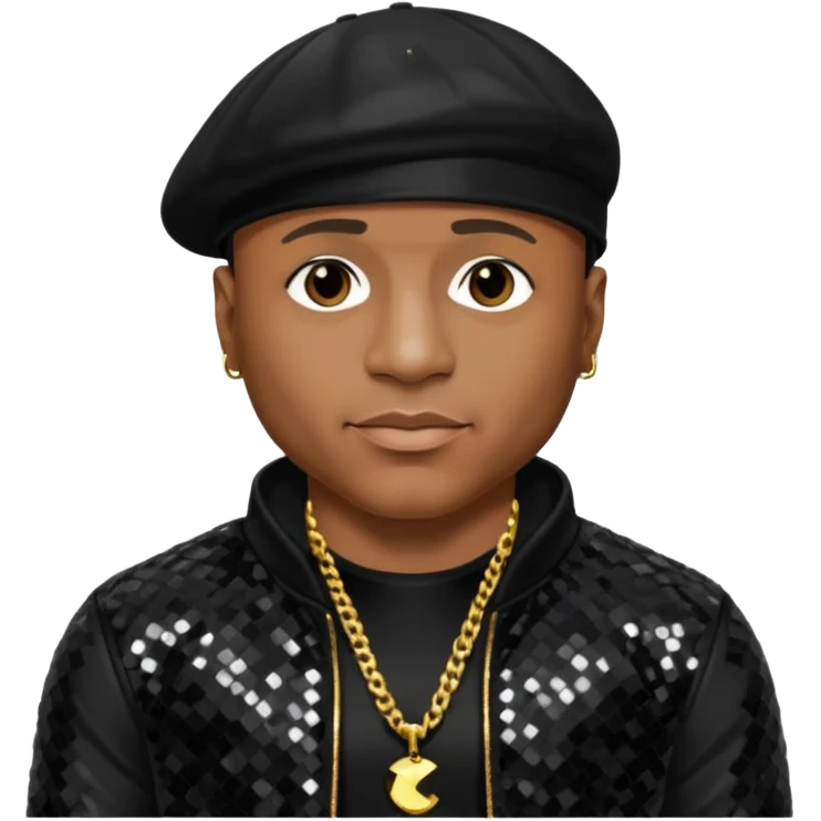 LL Cool J with black sequin outfit emoji