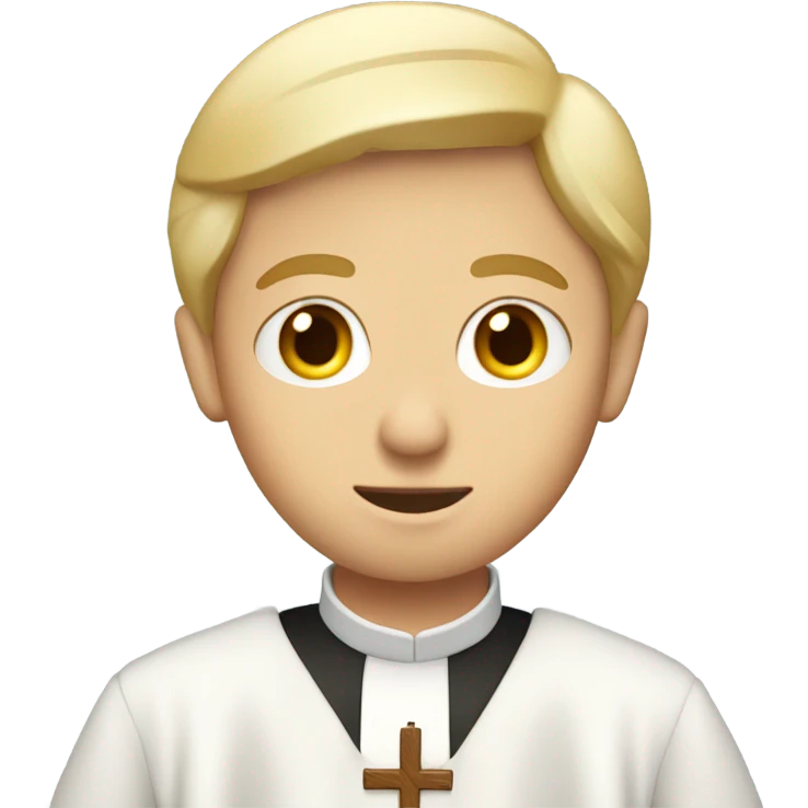 blond Vicar standing emoji