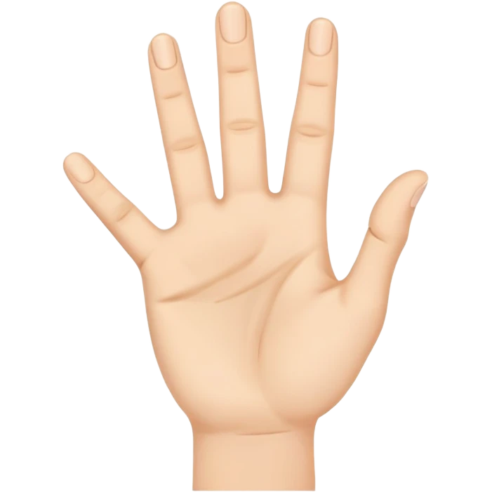 Uma mão apontando com o dedo indicador pra palma de outra mão  emoji