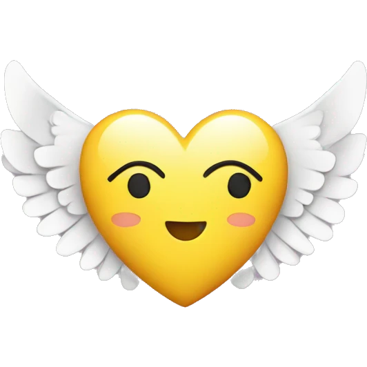 heart with angel wings emoji