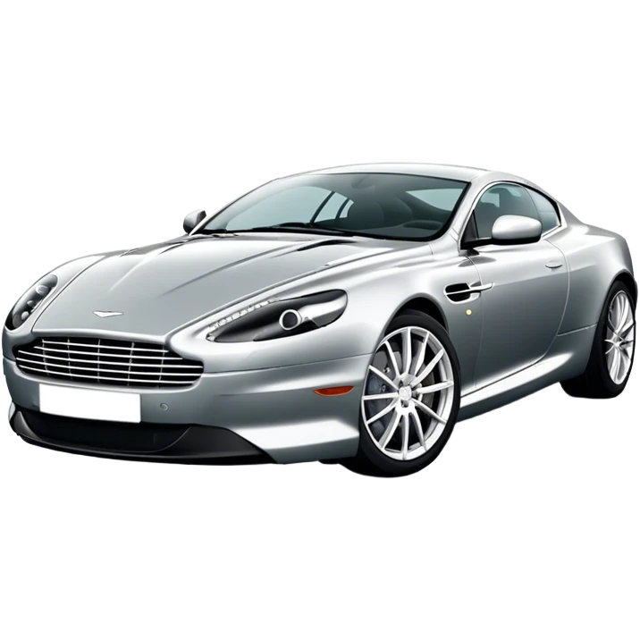 Aston Martin DB9 - Aston Martin (Model Year: 2016) (Iconic colour: Silver) emoji