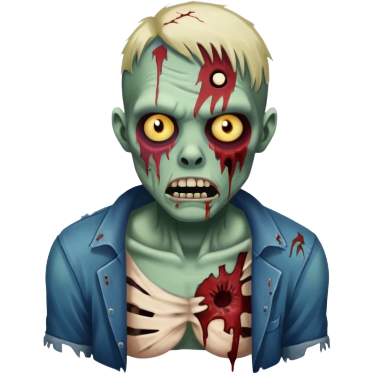 zombie with tattoo emoji