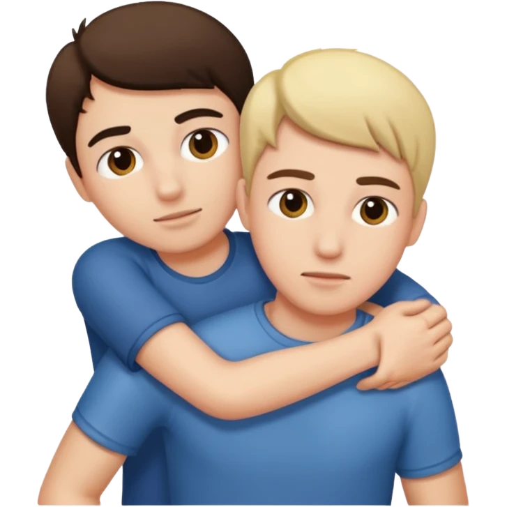 사람을 뒤에서 미는 상황 emoji