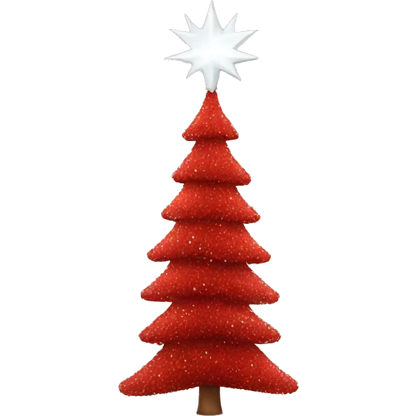 Red Christmas tree emoji