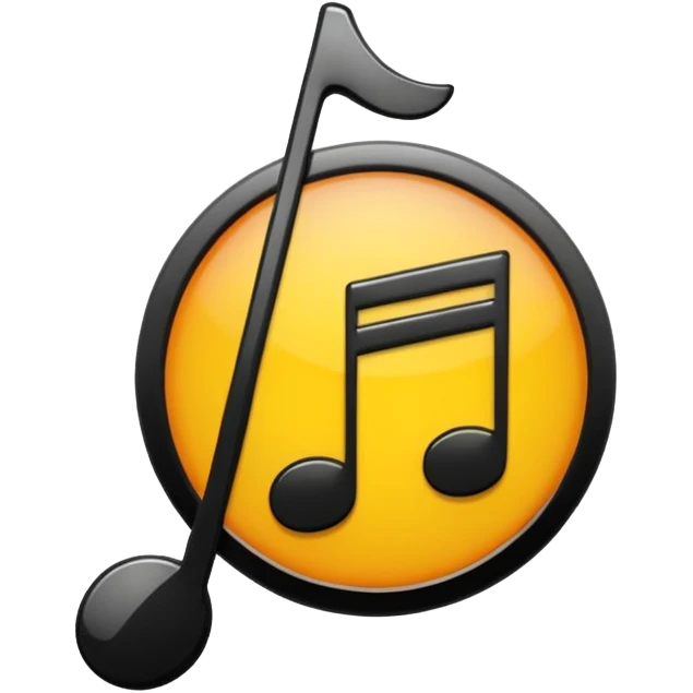 Nota musical negra emoji