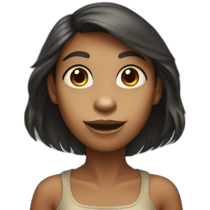 pretty female ape emoji