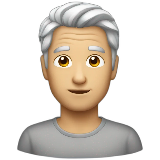 Gray hair  emoji