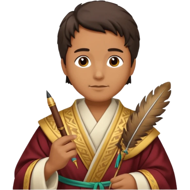 ancient Feathered pen scholar emoji