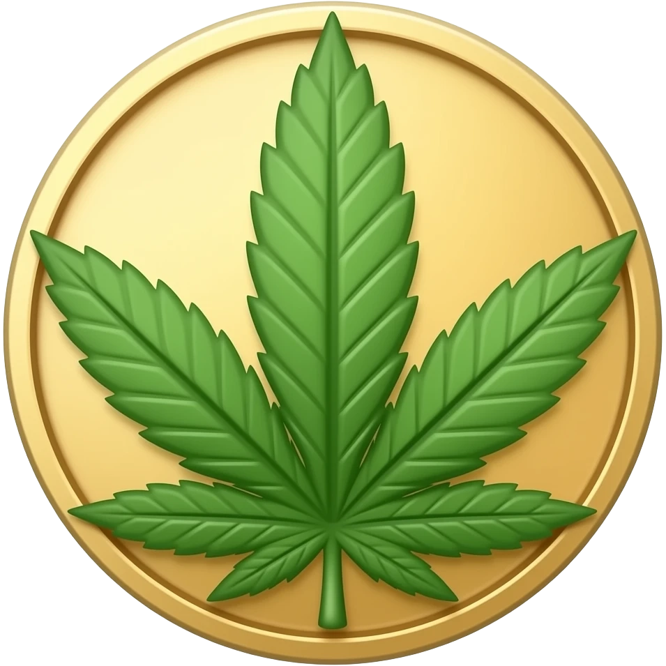 A pound  of marijuana emoji
