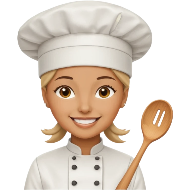 woman wearing chef hat emoji