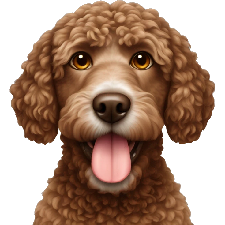 Brown Spanish water dog  emoji