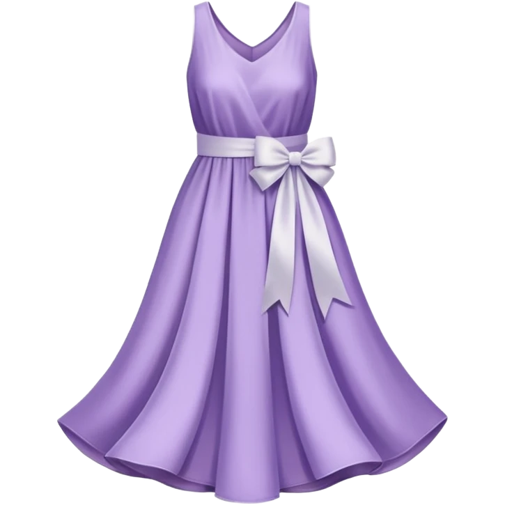 soft purple dress ribbon emoji