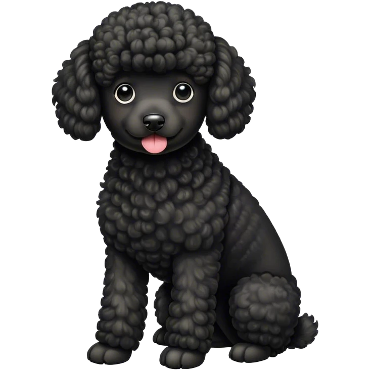 black poodle emoji