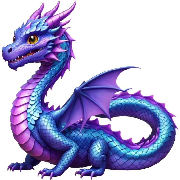 Dragon violet emoji