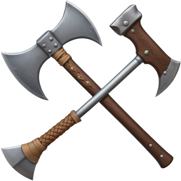 hand holding a viking axe emoji