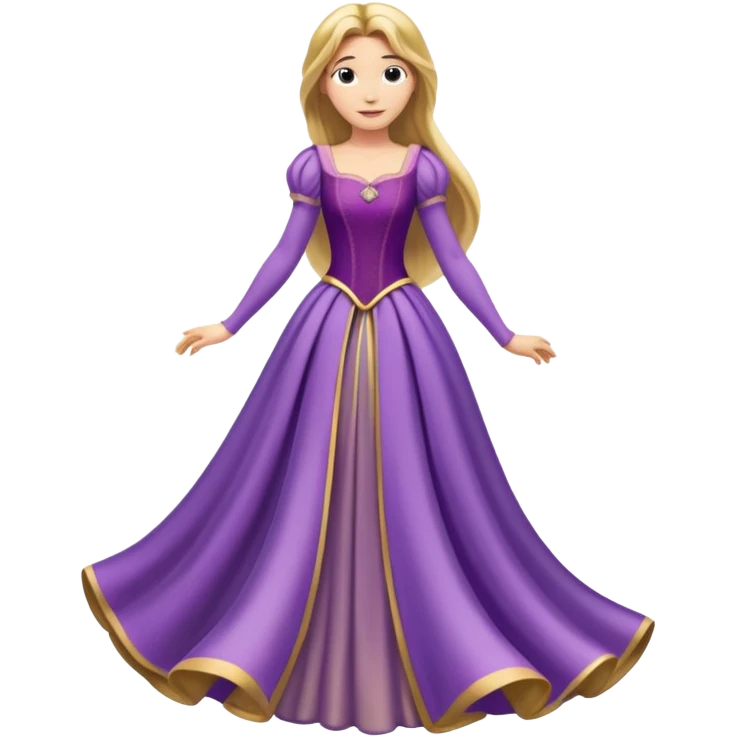 Rapunzel’s dress emoji