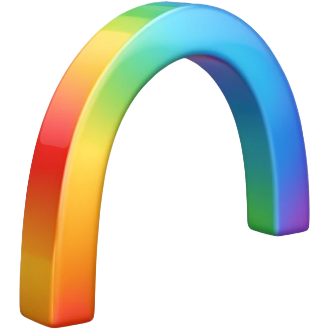 Un cœur arc en ciel  emoji