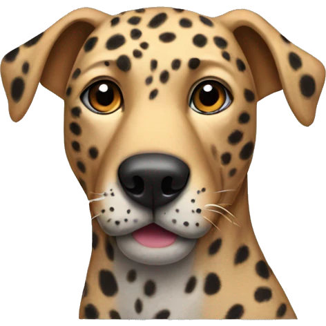 leopard dog emoji