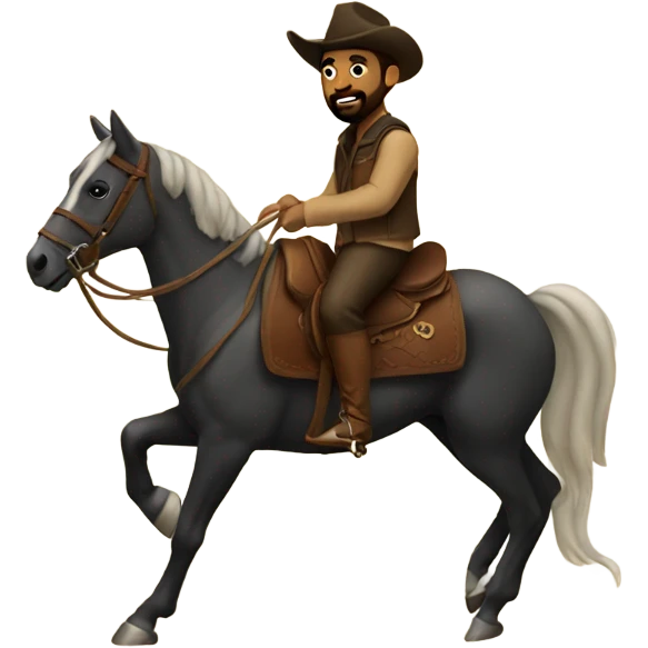 Drake riding a horse emoji
