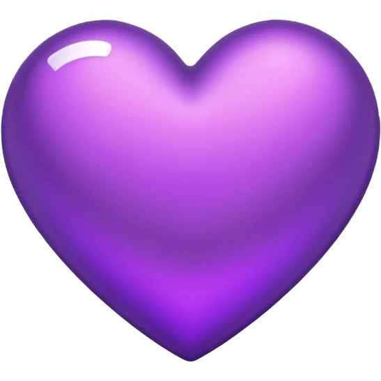 heart with a metallic purple finish emoji