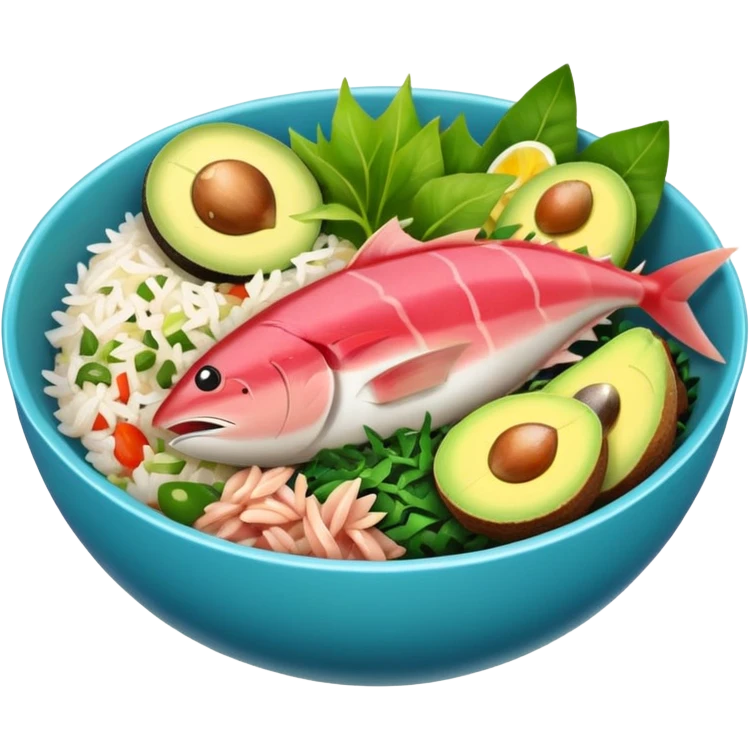 Poké bowl emoji