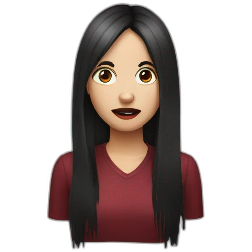 bleeding-nose-dark-hair emoji