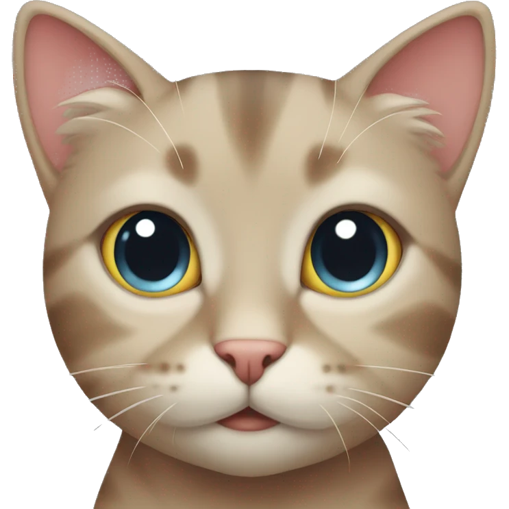 blushing cat emoji