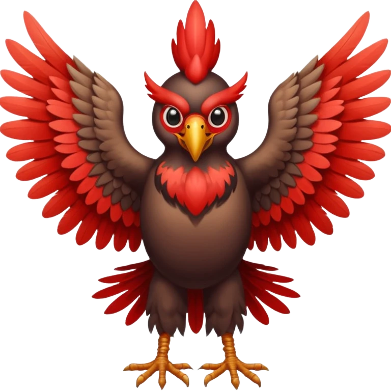 Tengu – Red-faced spirit with long nose and wings. emoji