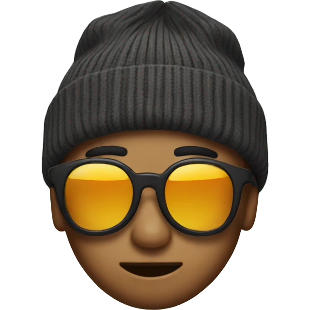 Star with sunglasses and a beanie  emoji