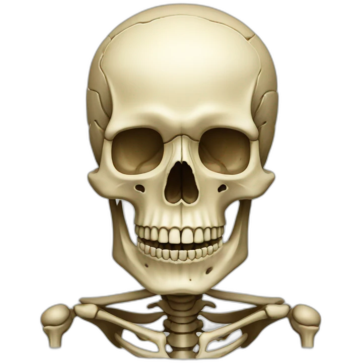 Leonardo Da Vinci Skeleton emoji