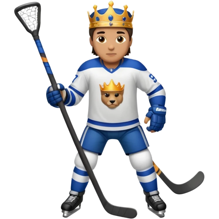 King Hockey player full body emoji