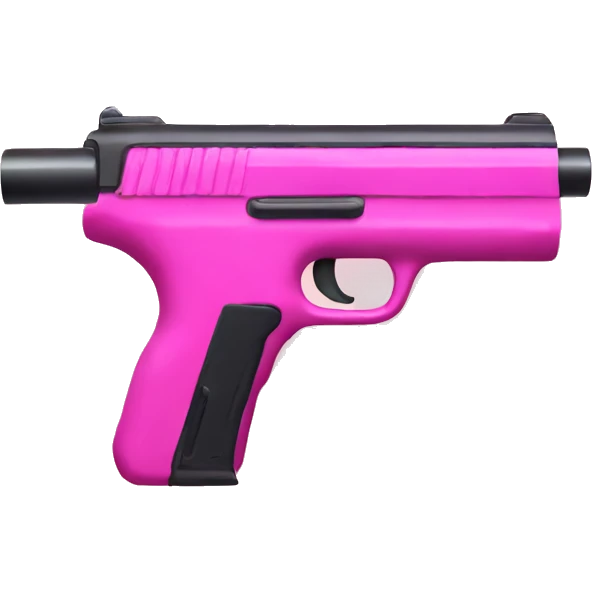 pink gun emoji