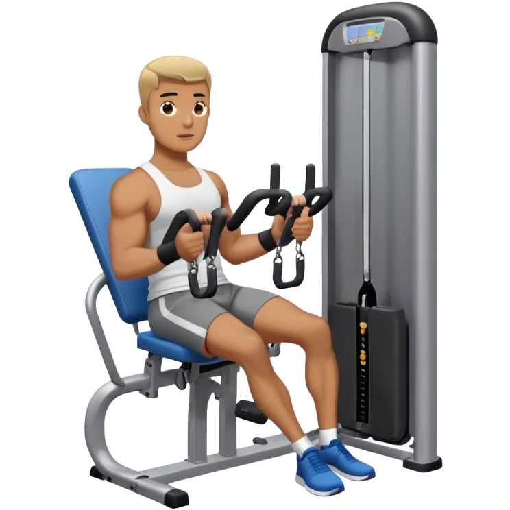 guy abductor-machine gym emoji