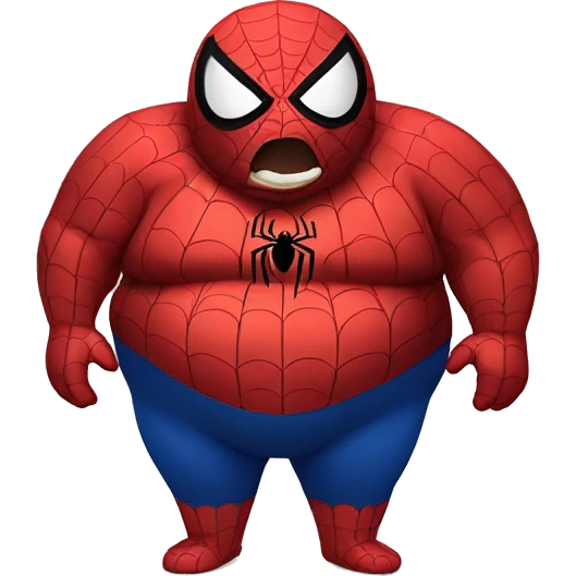 fat spider-man emoji