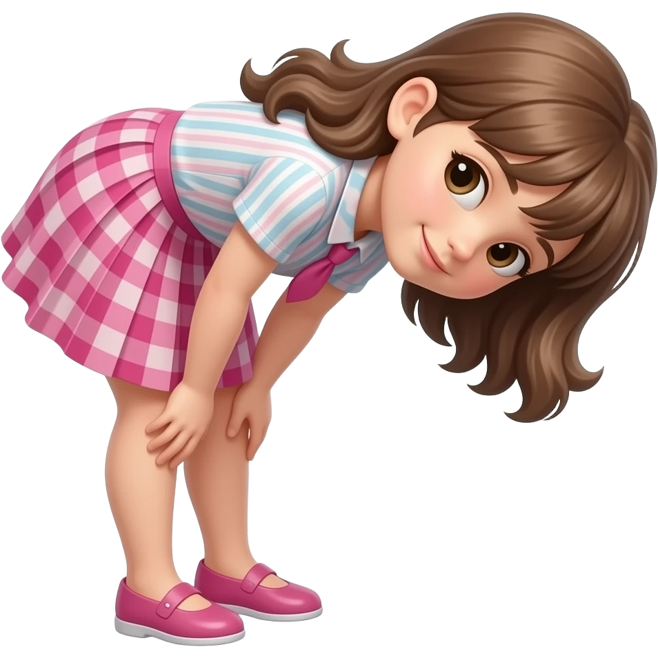Girl bent over emoji