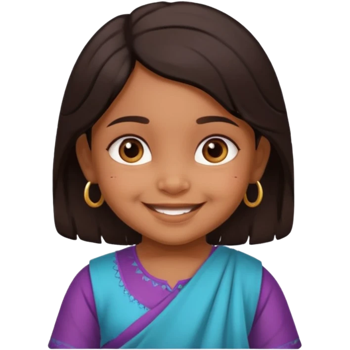 create a indian baby girl child emoji