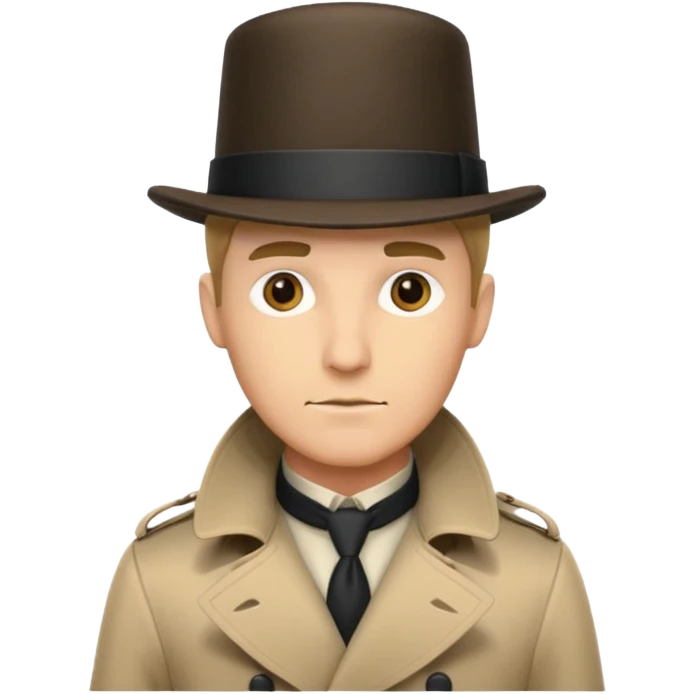 Detective with a tophat emoji
