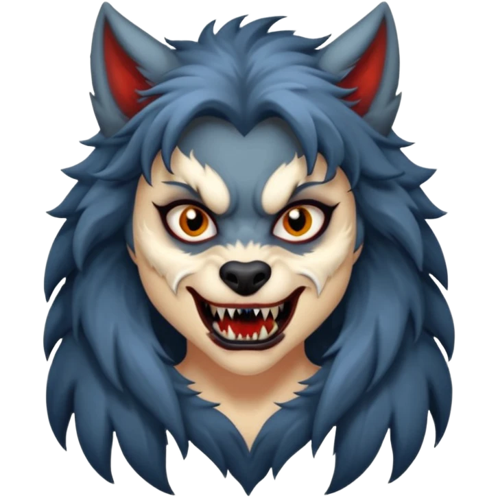 woman werevolf emoji