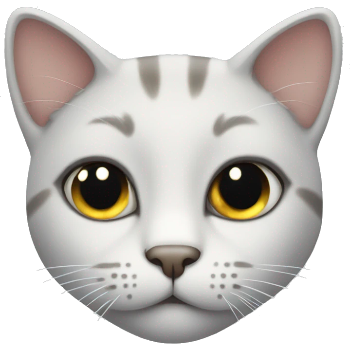 A cat with sparkling eyes  emoji