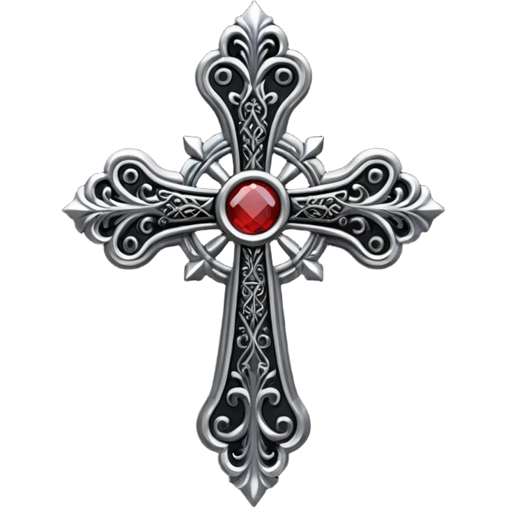 goth cross emoji