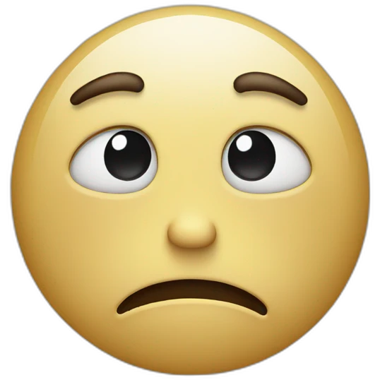sad face emoji