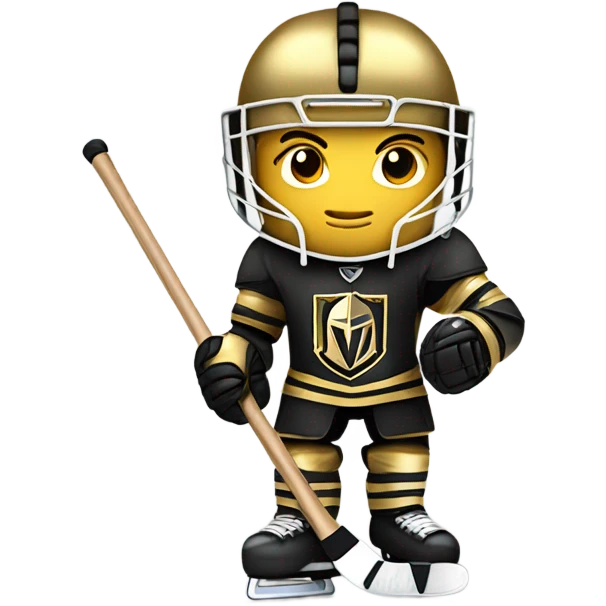 Golden knight hockey  emoji