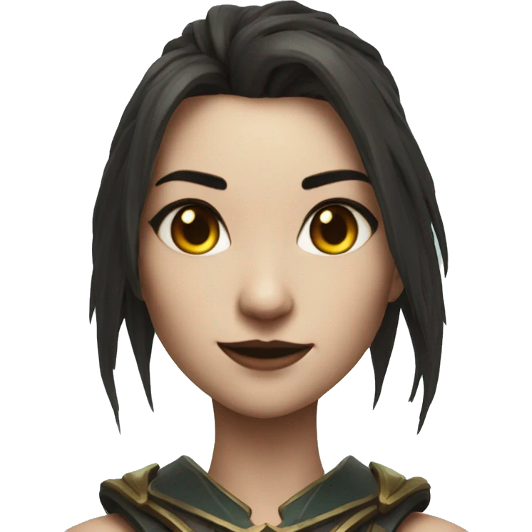 3D kalista portrait realistic emoji
