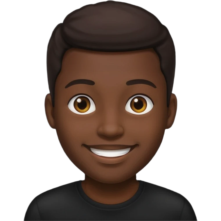 ⁶🤷🏾‍♂️⁷ change color of the shirt to black  emoji