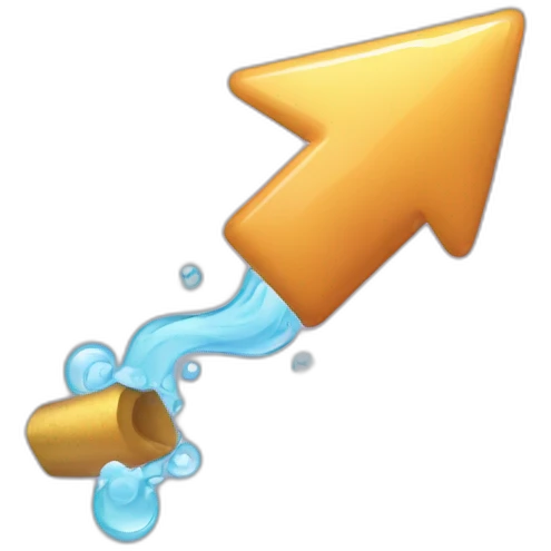 bubbly arrow pointing down emoji