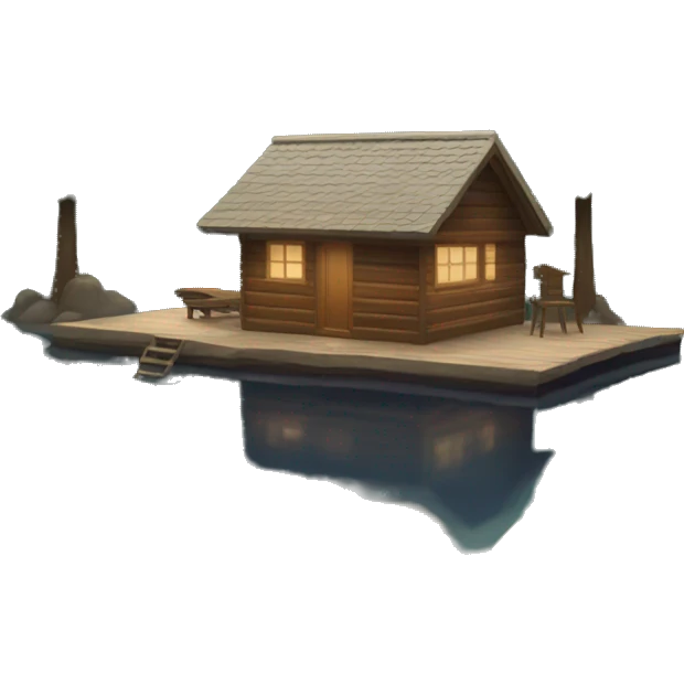 Lake and sauna emoji