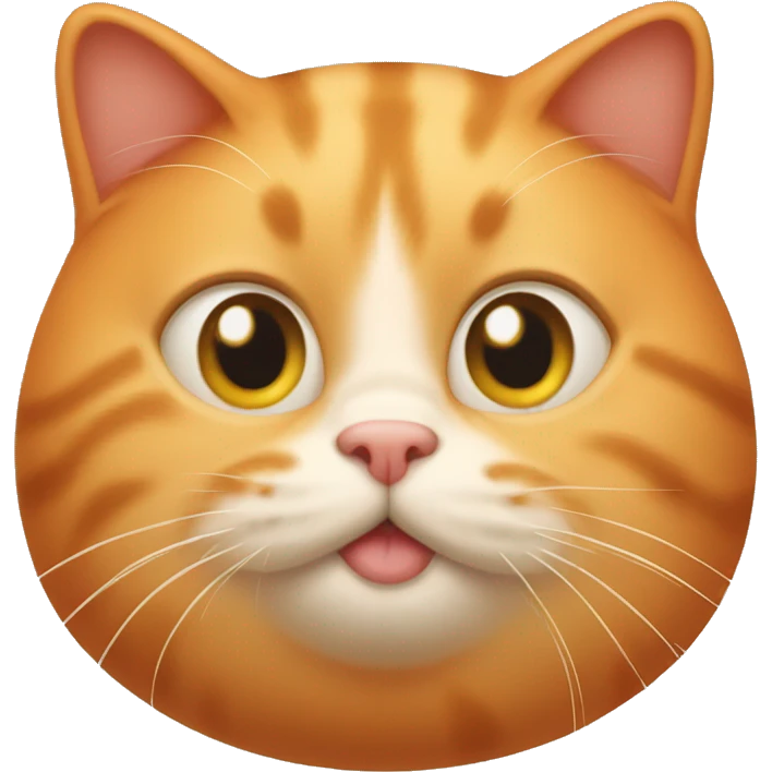 Fat orange cat emoji