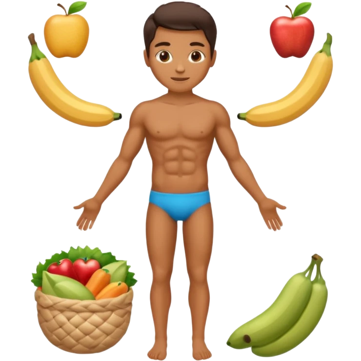 Fibra cuerpo humano alimento emoji